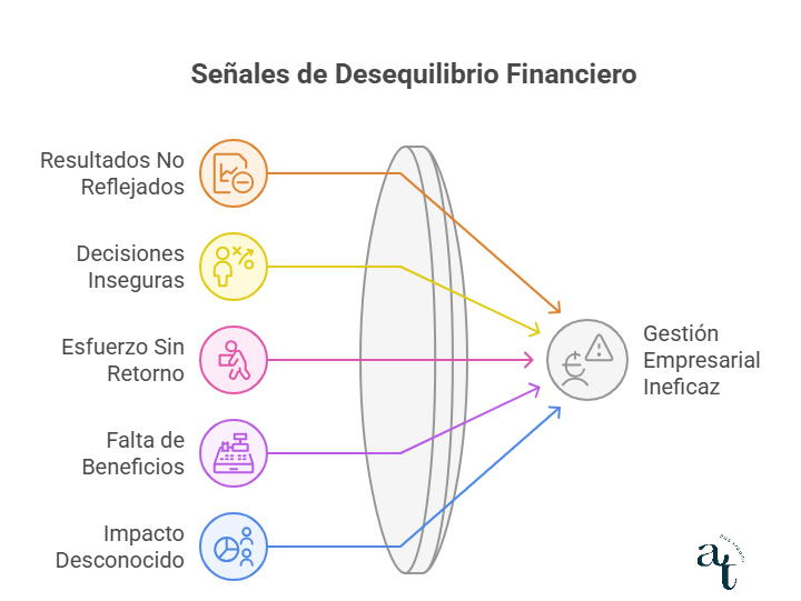 Señales de falta de equilibrio financiero Señales de falta de equilibrio financiero